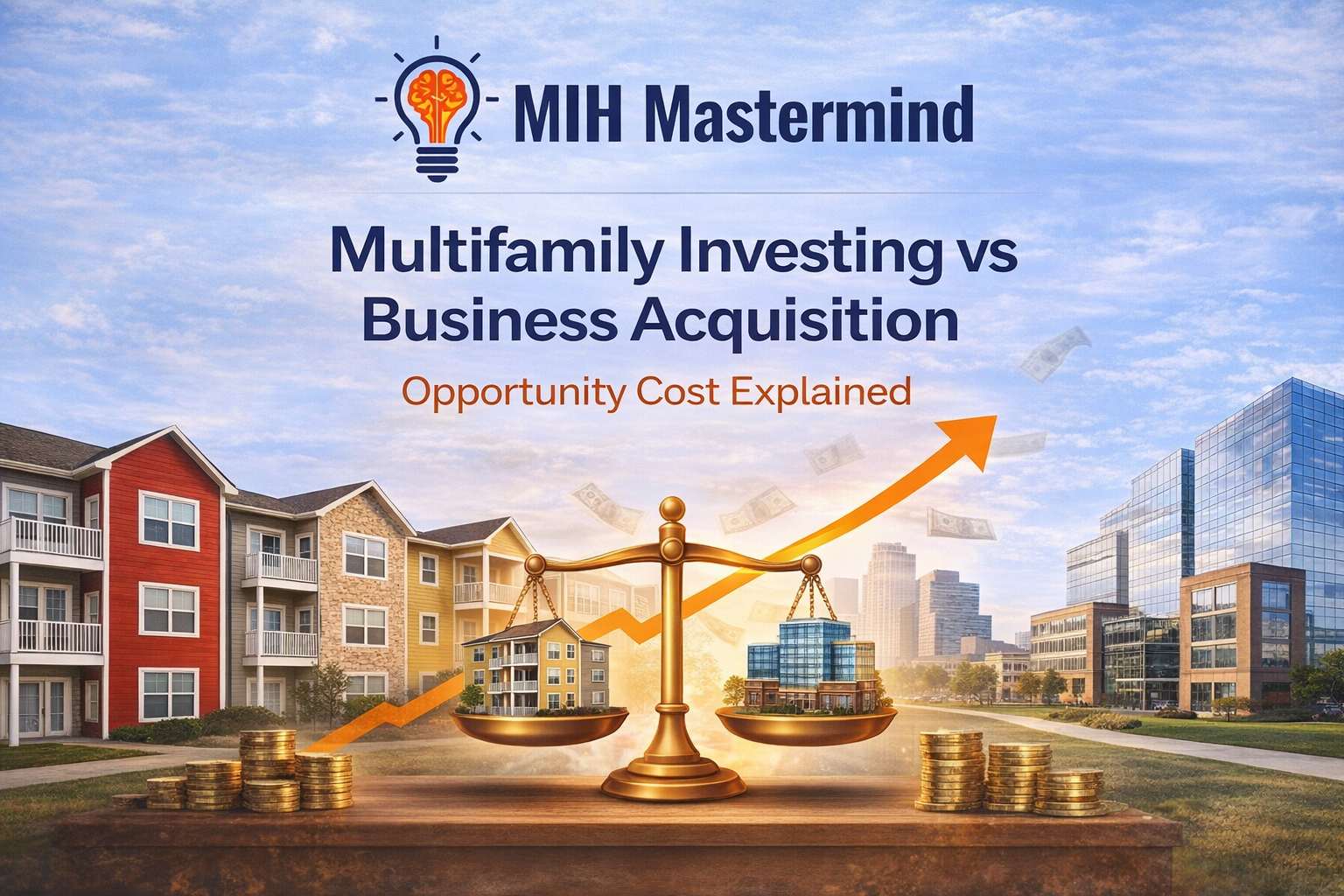 Multifamily investing vs business acquisition comparison for long-term wealth strategy